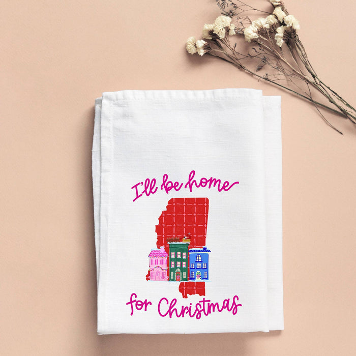 24 I'll Be Home Tea Towel