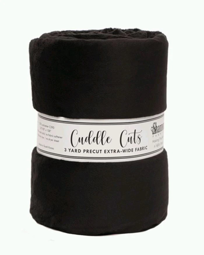 3 yard Cuddle 110" Cut- Black