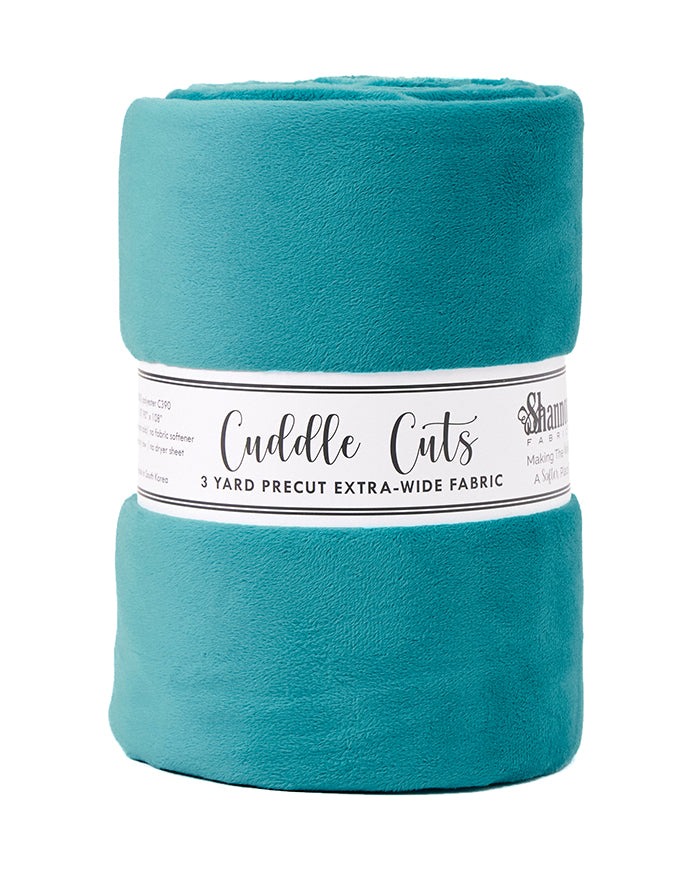 3 Yard Cuddle 110" Cut- Teal