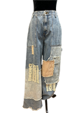 Washed Multi Patch Denim Jeans — Oli & Hali