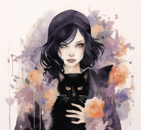 A Lady And Her Furball