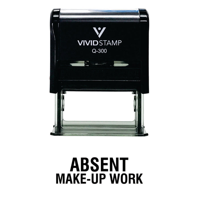 Absent Make-Up Work Teacher Self Inking Rubber Stamp