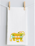 Abstract  Bulldog Tea Towel