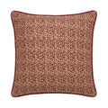 Aldeburgh 45x45cm Cushion Cover - Russet Red Abstract - Laura James