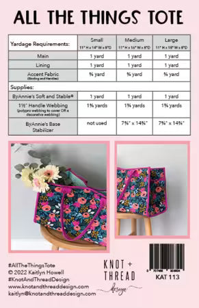 All The Things Tote Pattern