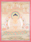 Amitabha Buddha Thangka Painting for wall decor.