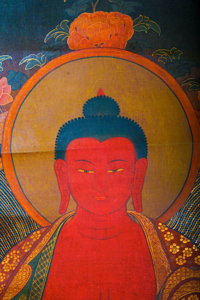 Antique Amitabha Buddha - Lucky Thanka