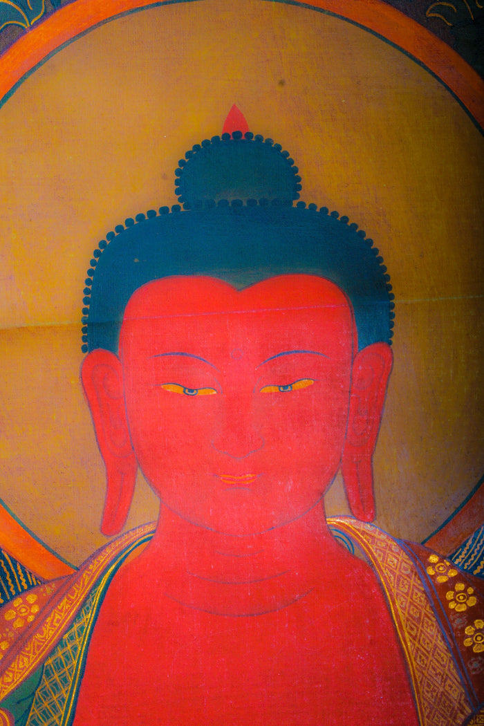 Antique Amitabha Buddha - Lucky Thanka