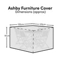 Ashby Rectangular Table 4-Seater Raincover - 170x120x91cm