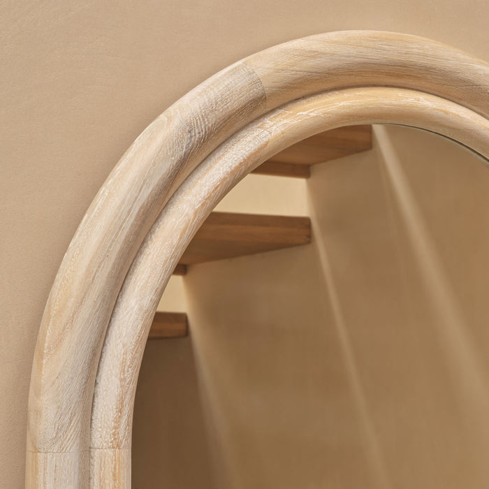 Ashridge 170x70cm Arch Wall Mirror - Whitewash - Laura James