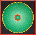 Lotus Cosmos Mandala Thangka  for  meditation  practice .