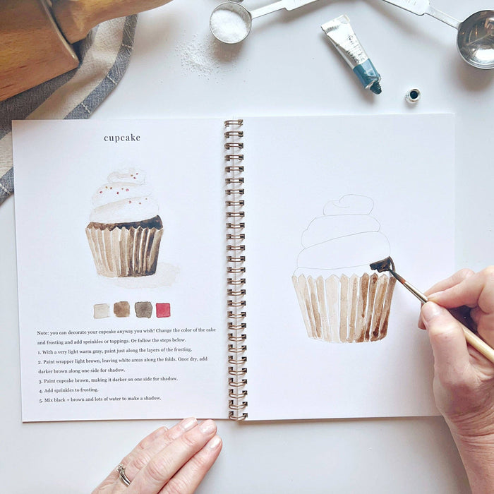 Baking watercolor workbook - The Preppy Bunny