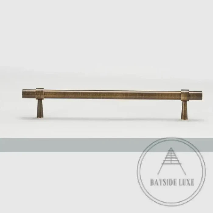 Cabinet Knobs & Handles Bayside Luxe - Albert Park Antique Brass Shaker Cabinetry Handles