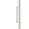 Cabinet Knobs & Handles 450mm (HS385) / Satin Brass / Solid Brass Bayside Luxe - Albert Park Single Sided Satin Brass Door Pull