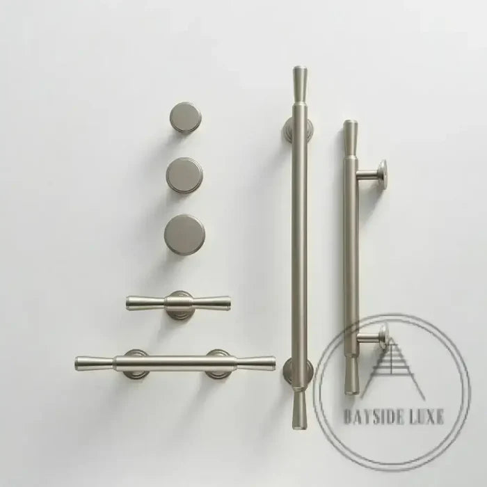 Cabinet Knobs & Handles Bayside Luxe - Anglesea Brushed Nickel Cabinetry Handles