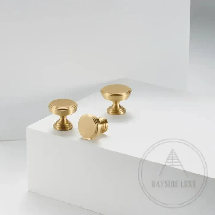 Cabinet Knobs & Handles Bayside Luxe - Anglesea Satin Brass Cabinetry Handles