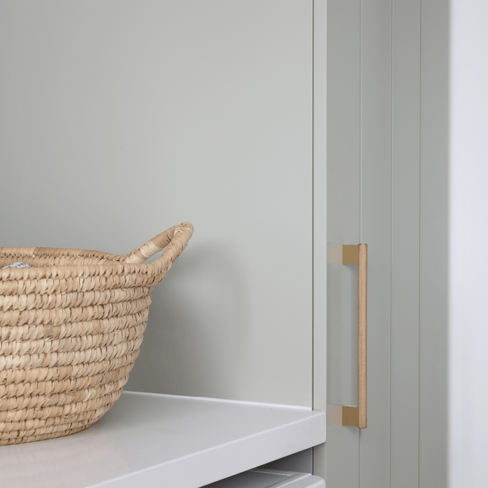 Cabinet Knobs & Handles Bayside Luxe - Camberwell Knurled Satin Brass Cabinetry Handles