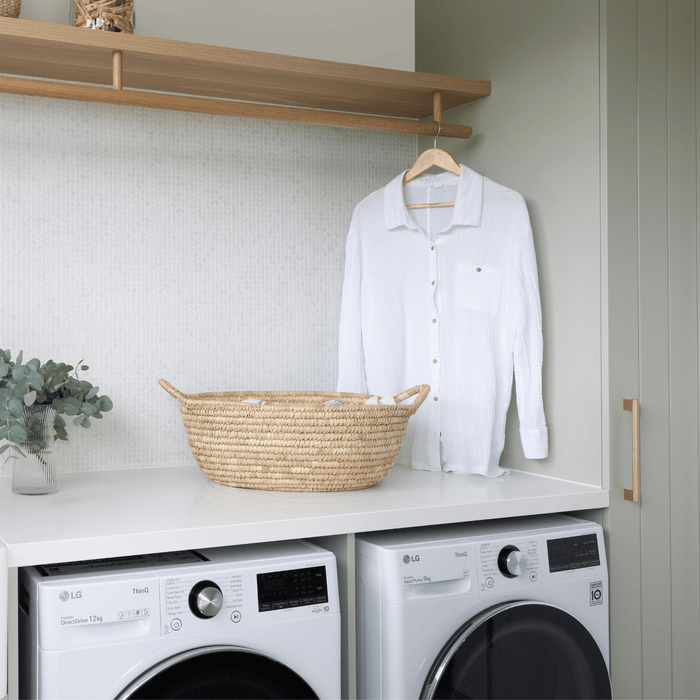 Cabinet Knobs & Handles Bayside Luxe - Camberwell Knurled Satin Brass Cabinetry Handles