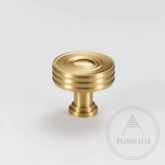 Cabinet Knobs & Handles Bayside Luxe - Claremont Satin Brass Cabinetry Handles