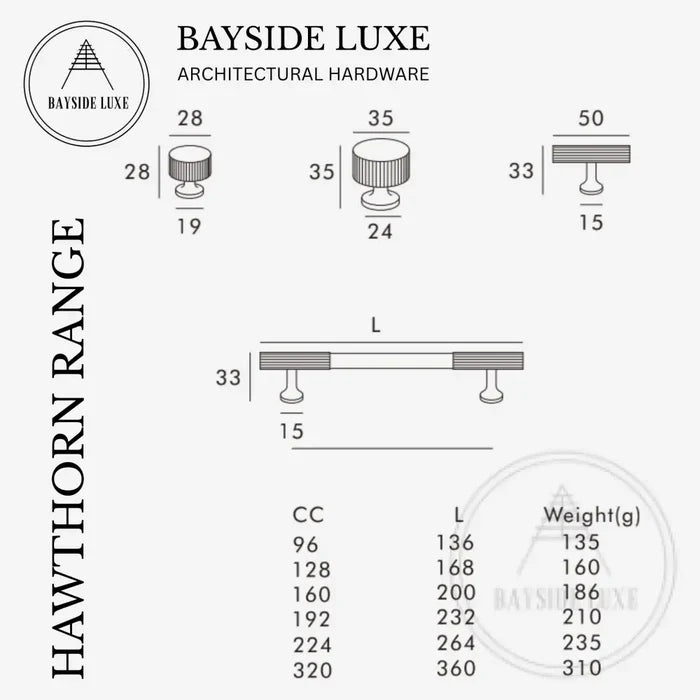 Cabinet Knobs & Handles Bayside Luxe - Hawthorn Brushed Nickel Knob