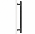 Cabinet Knobs & Handles 275mm (HS224) / Black / Solid Brass Bayside Luxe - Sorrento Knurled Black Brass Single Door Handle