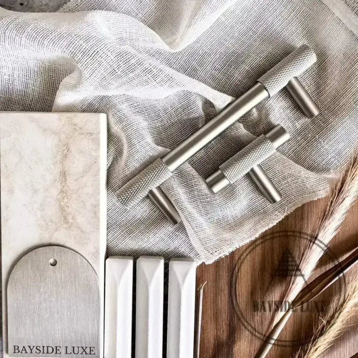 Cabinet Knobs & Handles Bayside Luxe - The Brighton Range - Nickel Cabinetry Handles