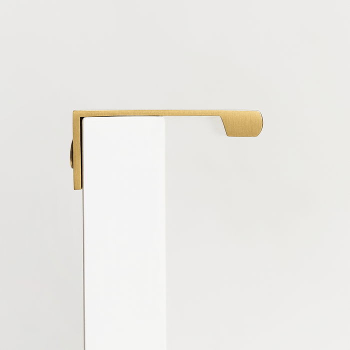 Cabinet Knobs & Handles Bayside Luxe - The Clovelly Solid Satin Brass Lip Pull