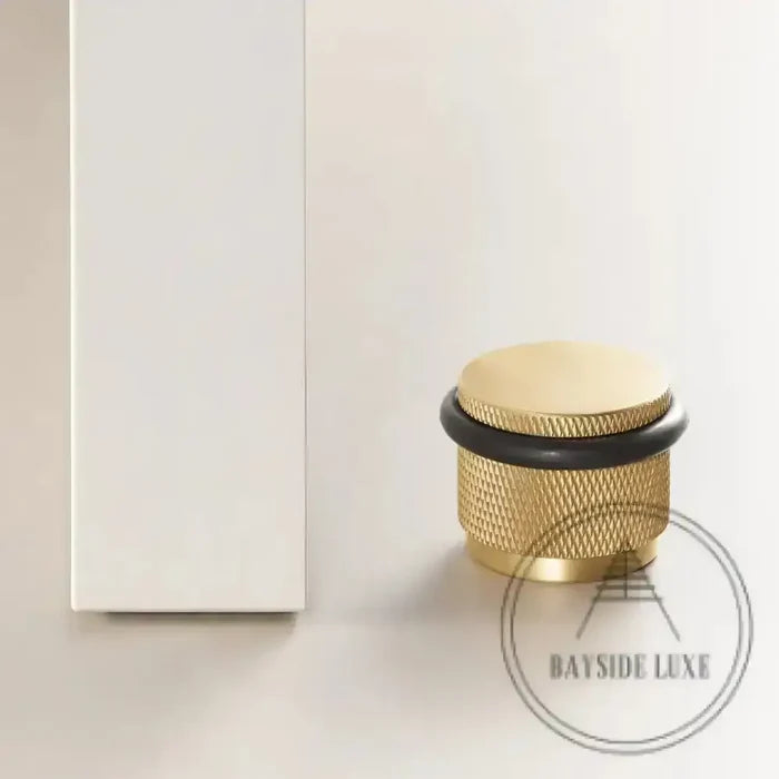 Door Stop Bayside Luxe - The Tamarama Solid Satin Brass Door Stop