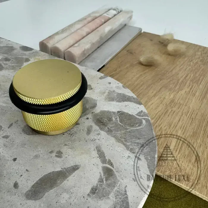 Door Stop Bayside Luxe - The Tamarama Solid Satin Brass Door Stop