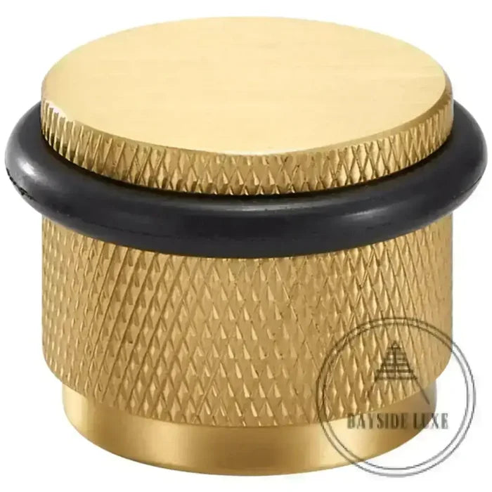 Door Stop Bayside Luxe - The Tamarama Solid Satin Brass Door Stop
