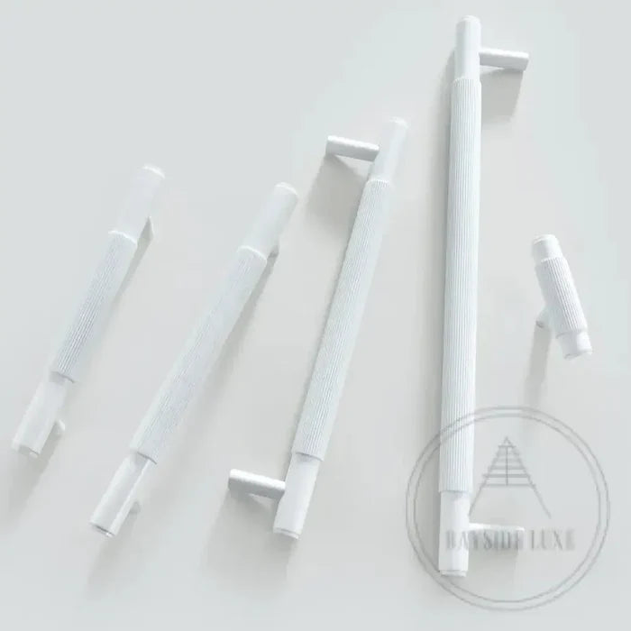 Cabinet Knobs & Handles Bayside Luxe - The Toorak - White Brass Luxe Cabinetry Handles