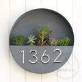 House Numbers and Letters Bayside Luxe - White Floating and Flush House Numbers 125mm