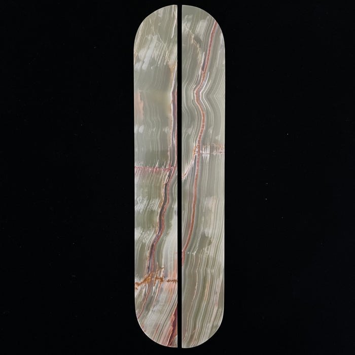 Cabinet Knobs & Handles Bayside Luxe Green Onyx Cabinetry Handles - 320mm (Pair)