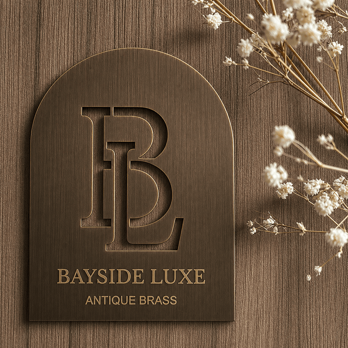 Cabinet Hardware Antique Brass Bayside Luxe Sample Finish Pack