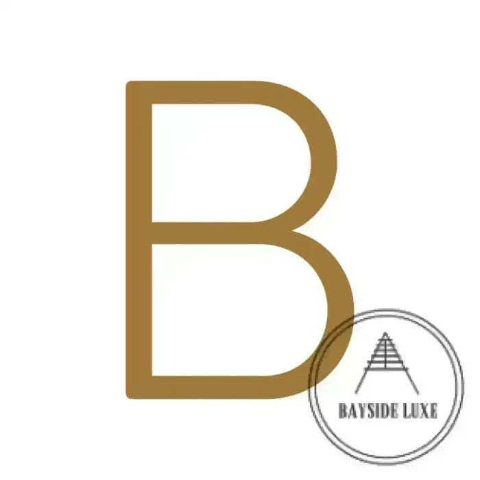 House Numbers and Letters Hammered Antique Brass / 20 cm / B Bayside Luxe Signage - Hammered Antique Brass Floating Numbers and Letters - Noosa 20cm