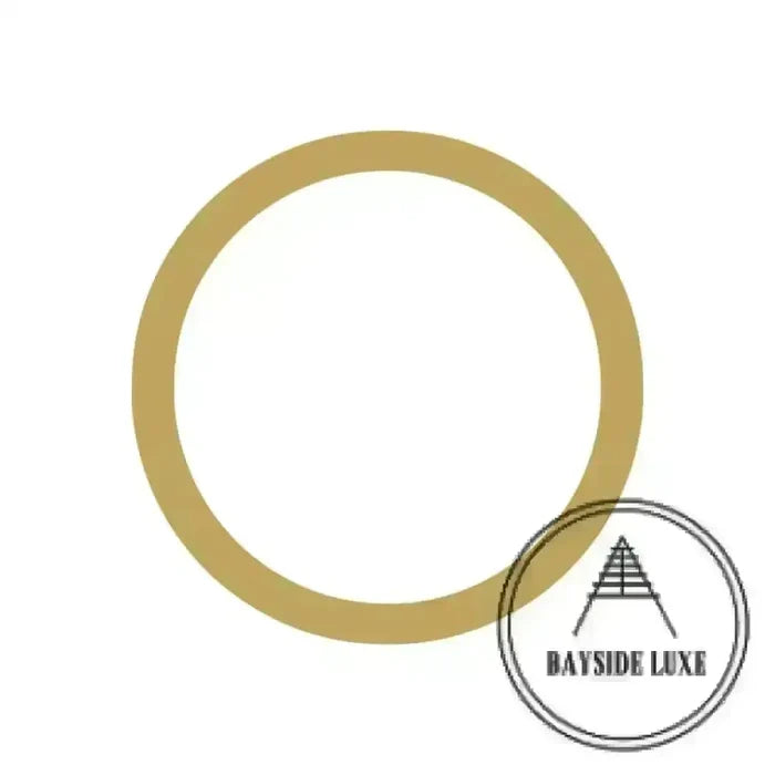 Solid Brass - Hammered Satin Brass / 25 cm / O