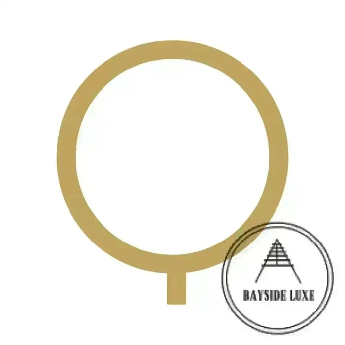 Solid Brass - Hammered Satin Brass / 25 cm / Q