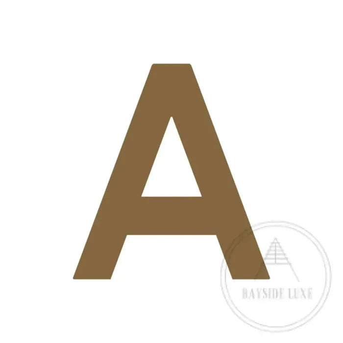 House Numbers and Letters Antique Brass / 15 cm / A Bayside Luxe Signage - Solid Antique Brass Floating Numbers and Letters - Beaumaris Bay 15 cm