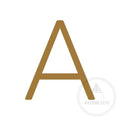 House Numbers and Letters 20 cm / A Bayside Luxe Signage - Solid Antique Brass Floating Numbers and Letters - Watson's Bay 20cm