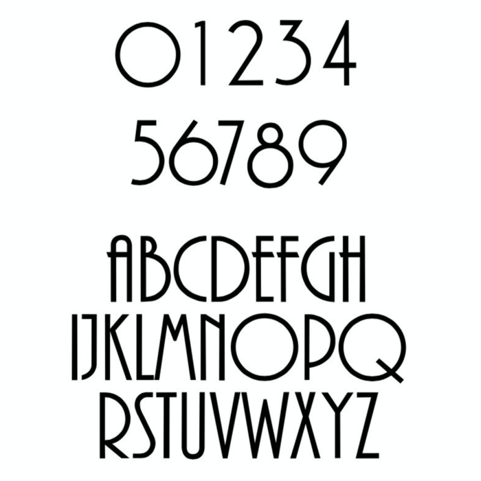 House Numbers and Letters Bayside Luxe Signage - Solid Black Brass Numbers and Letters -Merricks Beach 20cm