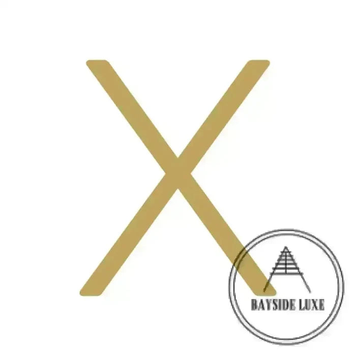 Brushed Satin Brass / 10 cm / X