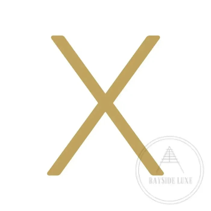 Brushed Satin Brass / 15 cm / X