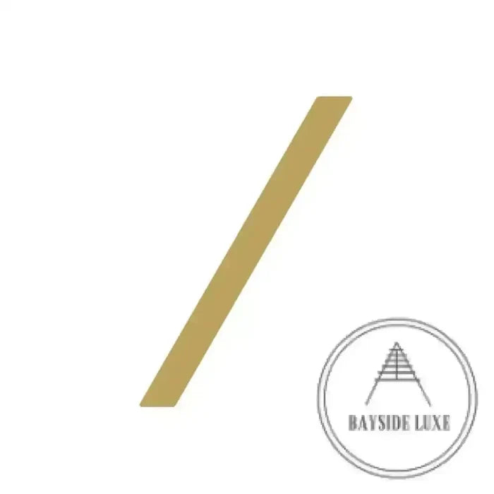 House Numbers and Letters Brushed Satin Brass / 25 cm / / Bayside Luxe Signage - Solid Satin Brass Floating Numbers and Letters - Watson's Bay 25cm