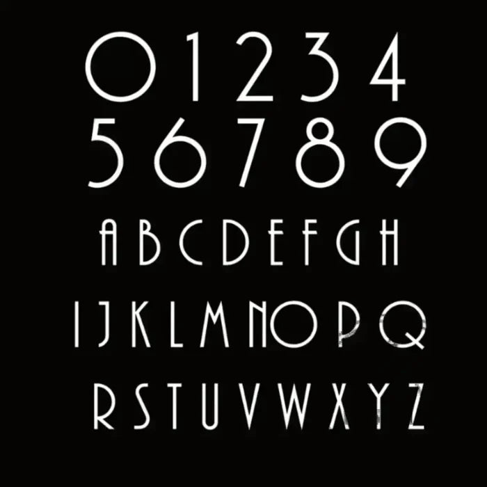 House Numbers and Letters Bayside Luxe Signage - Solid White Brass Numbers and Letters - Merricks Beach 25cm