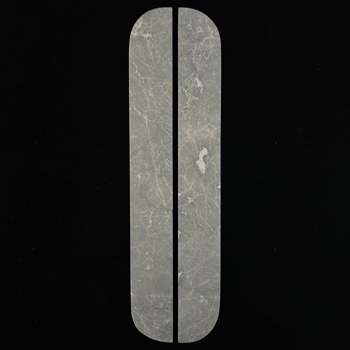 Cabinet Knobs & Handles Bayside Luxe Silver Grey Travertine Cabinetry Handles - 320mm (Pair)