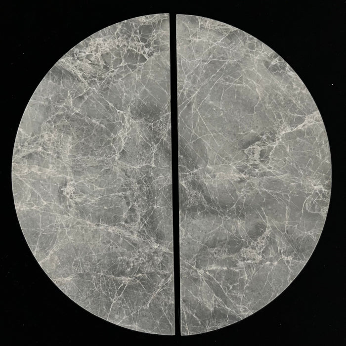 Cabinet Knobs & Handles Bayside Luxe Tundra Grey Marble Cabinetry Handles -  320mm (Pair)