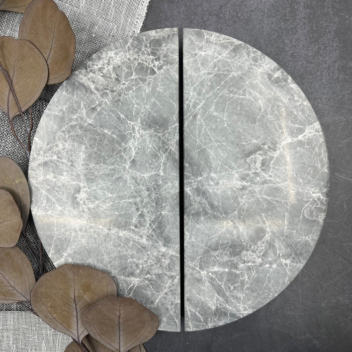 Cabinet Knobs & Handles Bayside Luxe Tundra Grey Marble Cabinetry Handles -  320mm (Pair)