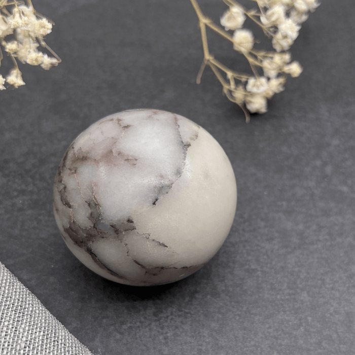 Bayside Luxe Viola Calacatta Marble Door Knob - 40mm