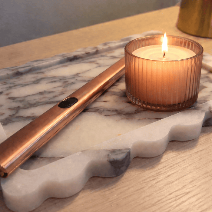 homeware, tea towel Bayside Luxe Calacatta Viola Marble Tray - 275mm