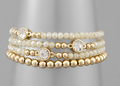 Bead & Ball Layer Bracelet